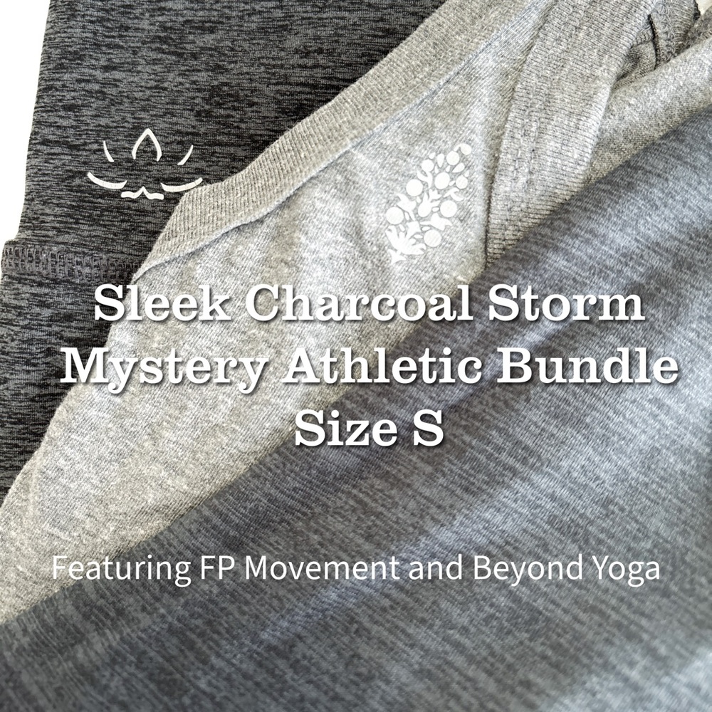 Sleek Charcoal Storm Mystery Athletic Bundle – Size S